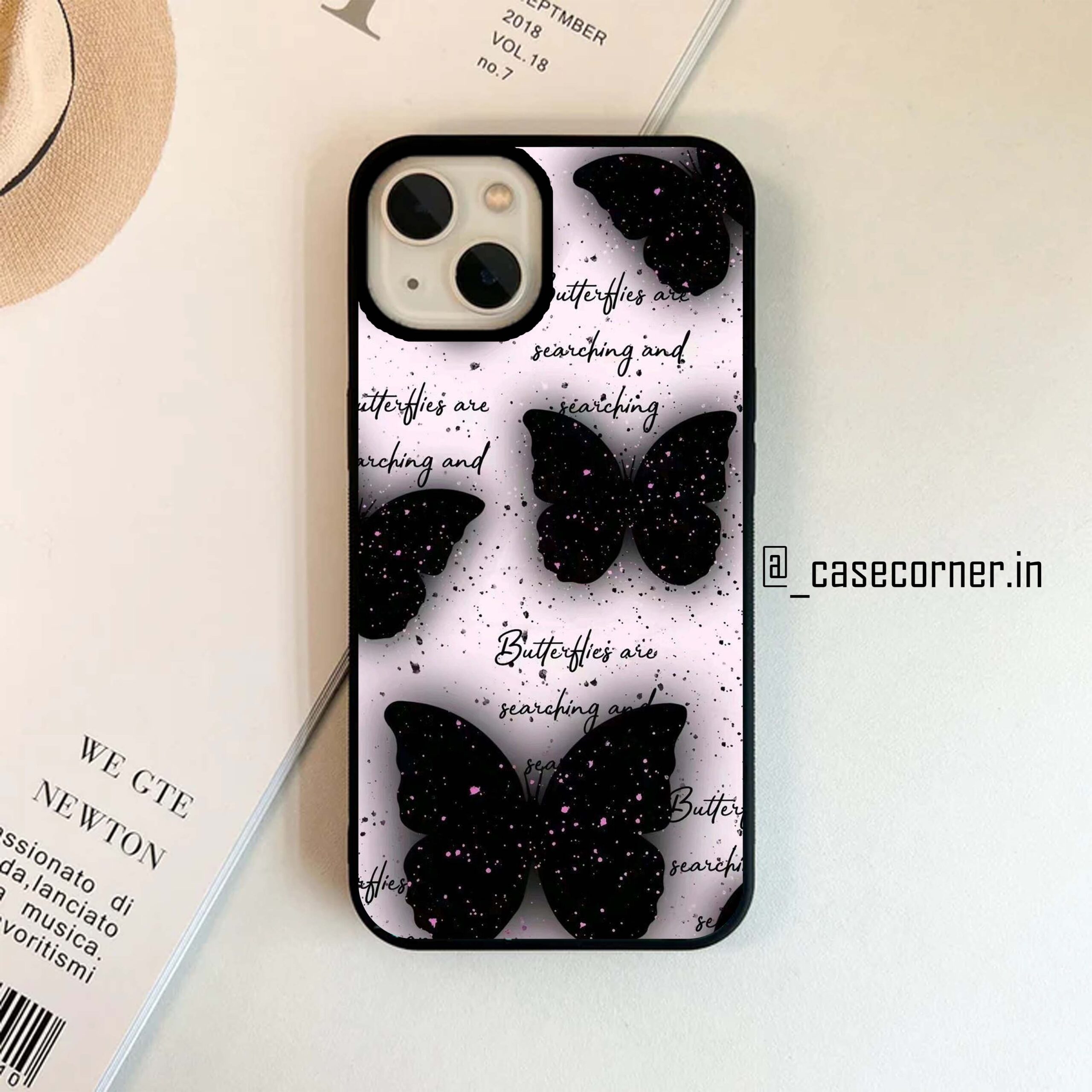 Black Butterfly Design Case