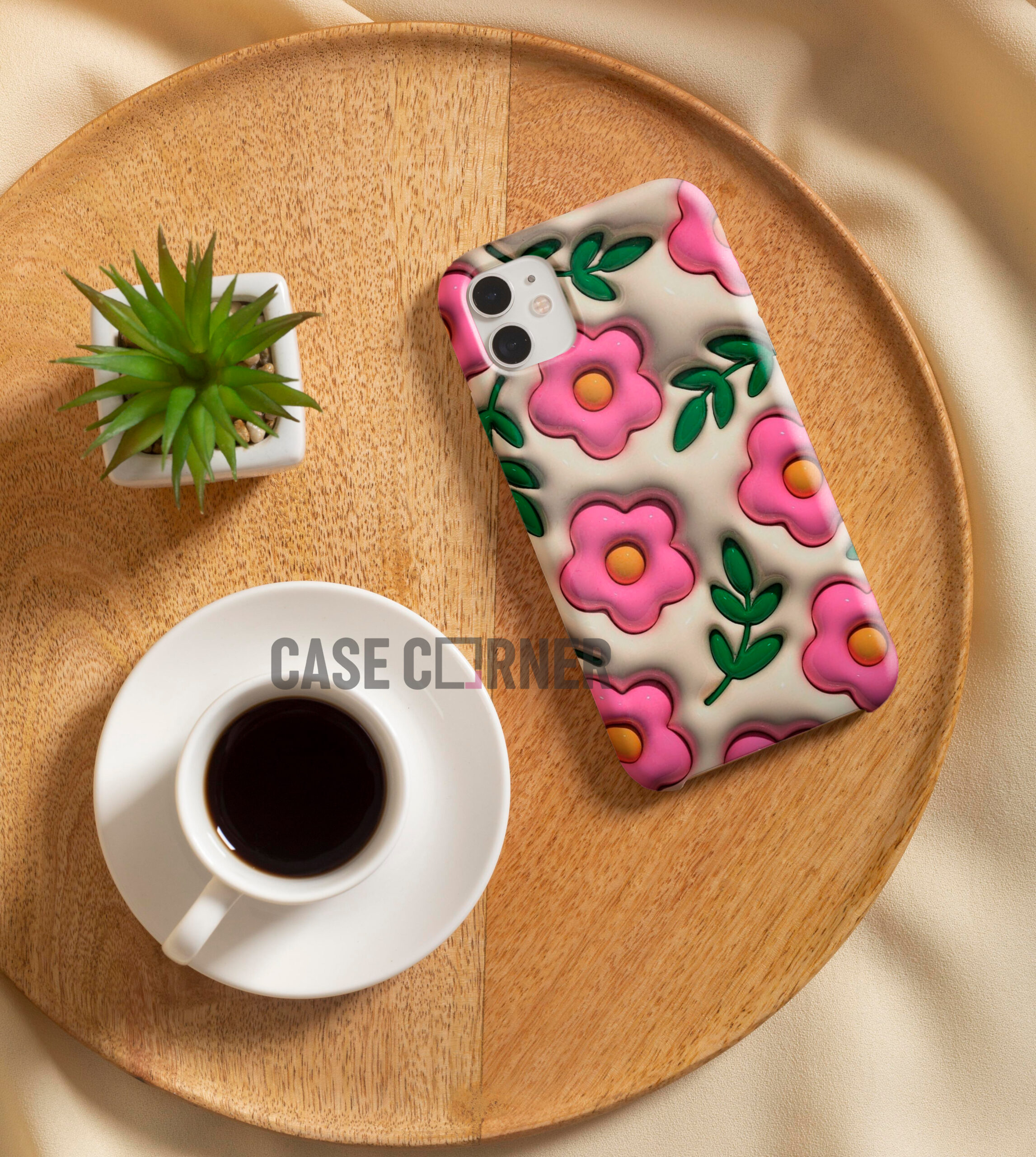 3D Floral Case